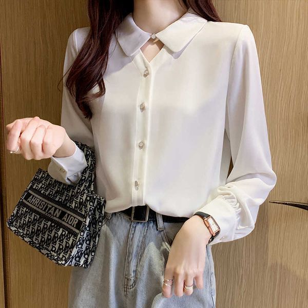 korean women shirts long sleeve office lady white shirt plus size woman chiffon blouses basic blouse 210604
korean women shirts long sleeve office lady white shirt plus size woman chiffon blouses basic blouse 210604