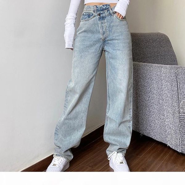 mom jeans women's jeans baggay high waist straight pants women 2020 white black fashion casual loose undefined trousers, Blue
mom jeans women's jeans baggay high waist straight pants women 2020 white black fashion casual loose undefined trousers, Blue