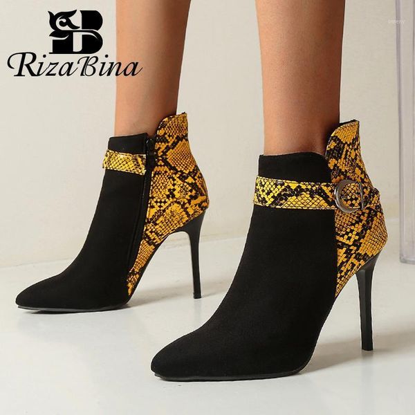 boots rizabina women ankle 5 color high heel winter shoes woman fashion buckle party pointed toe lady footwear size 34-431, Black
boots rizabina women ankle 5 color high heel winter shoes woman fashion buckle party pointed toe lady footwear size 34-431, Black