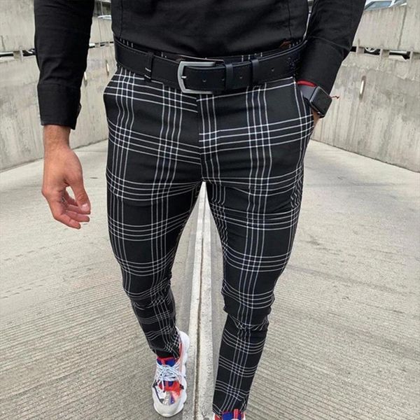 casual plaid social slim women pant fit black trousers zipper mid waist skinny business office work party male summer
casual plaid social slim women pant fit black trousers zipper mid waist skinny business office work party male summer
