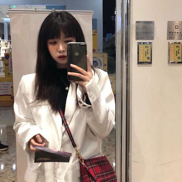women's suits & blazers blazer women fall loose corduroy suit jacket for veste femme, White;black
women's suits & blazers blazer women fall loose corduroy suit jacket for veste femme, White;black