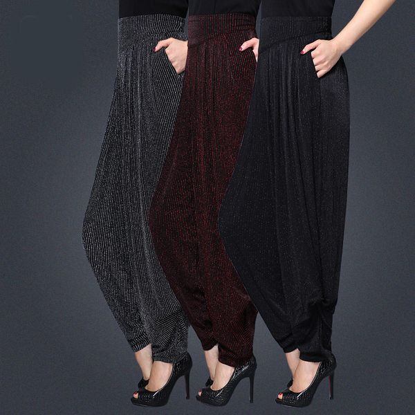 2021 summer big size high-quality thin legged elastic waistband women's pants 4ax1, Black;white
2021 summer big size high-quality thin legged elastic waistband women's pants 4ax1, Black;white