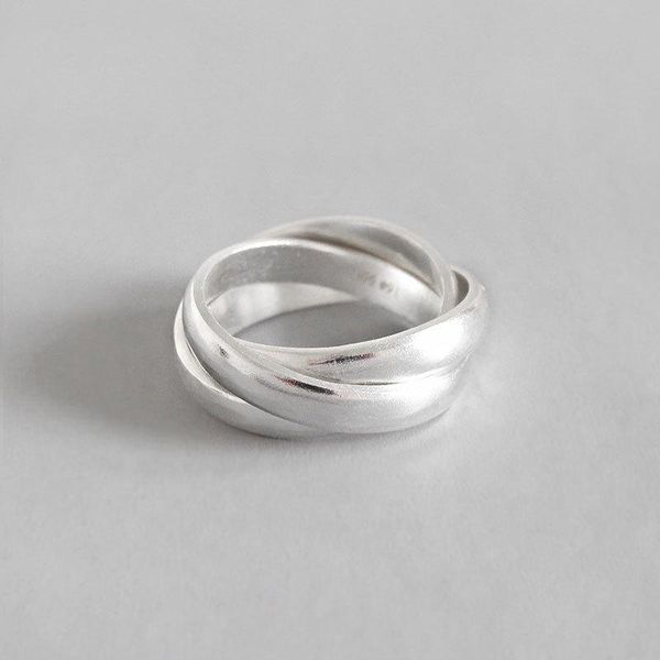 cluster rings minimalist authentic s925 sterling silver fine jewelry interlocking three circles band ring j493, Golden;silver
cluster rings minimalist authentic s925 sterling silver fine jewelry interlocking three circles band ring j493, Golden;silver