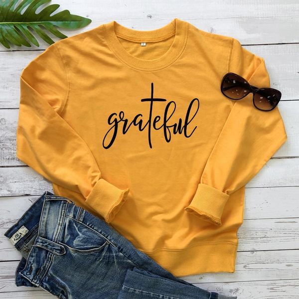 grateful letter print sweatshirt women's christian church thanksgiving sweatshirts casual thankful grateful blessed pullovers, Black
grateful letter print sweatshirt women's christian church thanksgiving sweatshirts casual thankful grateful blessed pullovers, Black