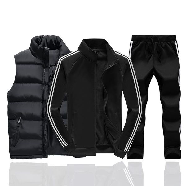 men's tracksuits men sweatshirt sporting fleece gyms winter vest+jacket + pants 3pc casual track suit sportswear fitness sweat suits, Gray
men's tracksuits men sweatshirt sporting fleece gyms winter vest+jacket + pants 3pc casual track suit sportswear fitness sweat suits, Gray