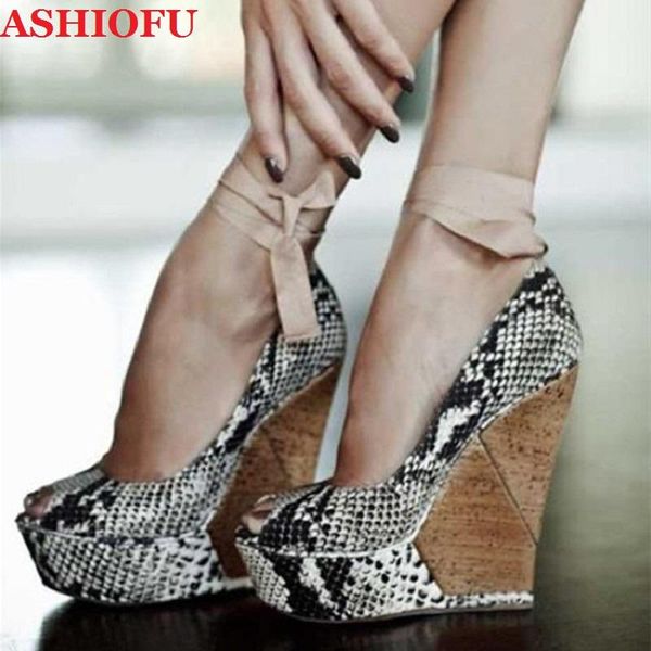 dress shoes ashiofu handmade women wadge heel pumps ankle strap peep-toe party prom snake-faux leather evening fashion, Black
dress shoes ashiofu handmade women wadge heel pumps ankle strap peep-toe party prom snake-faux leather evening fashion, Black