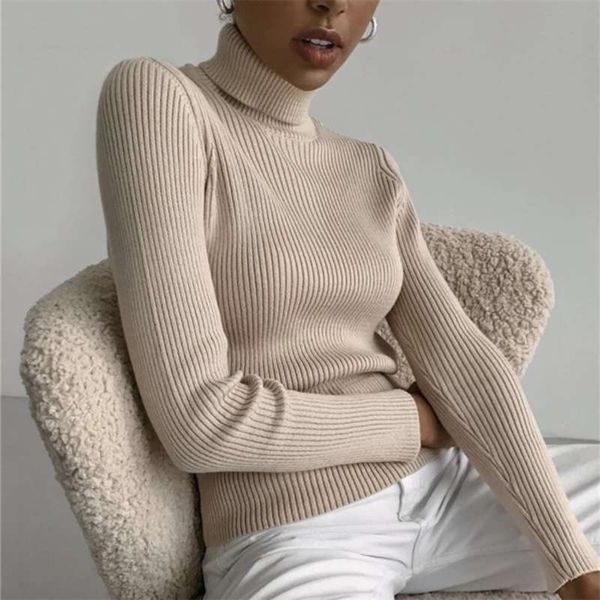 basic turtleneck women sweaters autumn winter thick warm pullover slim ribbed knitted sweater jumper soft pull female 210929, White;black
basic turtleneck women sweaters autumn winter thick warm pullover slim ribbed knitted sweater jumper soft pull female 210929, White;black