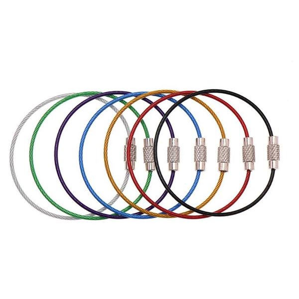 keychains 1pc car key hoop wire rope chain stainless steel keychain ring pendant loop portable color, Silver
keychains 1pc car key hoop wire rope chain stainless steel keychain ring pendant loop portable color, Silver