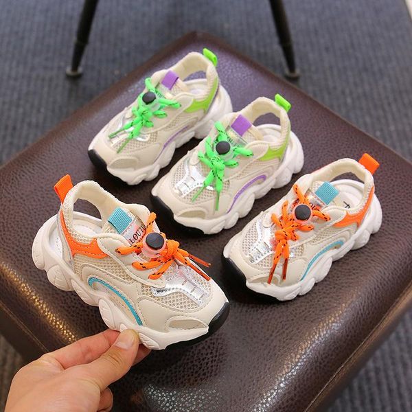 sandals children sneakers half mesh breathable beach shoes for babygirls boys sports sole anti slip, Black;red
sandals children sneakers half mesh breathable beach shoes for babygirls boys sports sole anti slip, Black;red