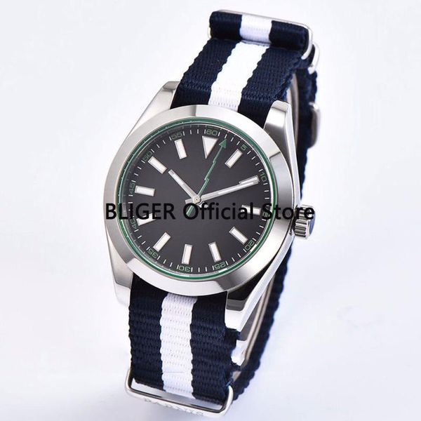 wristwatches sapphire crystal 40mm black sterile dial polished bezel luminous marks nylon strap miyota automatic movement men's watch p, Slivery;brown
wristwatches sapphire crystal 40mm black sterile dial polished bezel luminous marks nylon strap miyota automatic movement men's watch p, Slivery;brown