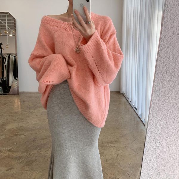 women's sweaters womens winter 2022 casual jumper oversize pullover sweater v neck long sleeve knitted pullovers women clothing, White;black
women's sweaters womens winter 2022 casual jumper oversize pullover sweater v neck long sleeve knitted pullovers women clothing, White;black