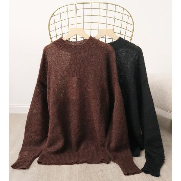 women's sweaters knit sweater long sleeve knitted female pull 2021 simple fashion, White;black
women's sweaters knit sweater long sleeve knitted female pull 2021 simple fashion, White;black