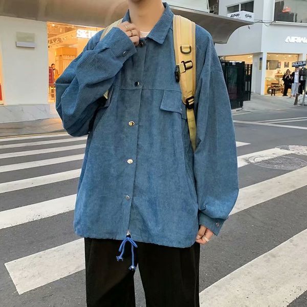 corduroy shirt men's loose pointed collar 2021 spring new fashion harajuku leisure long sleeve jacket korean version, Black;brown
corduroy shirt men's loose pointed collar 2021 spring new fashion harajuku leisure long sleeve jacket korean version, Black;brown