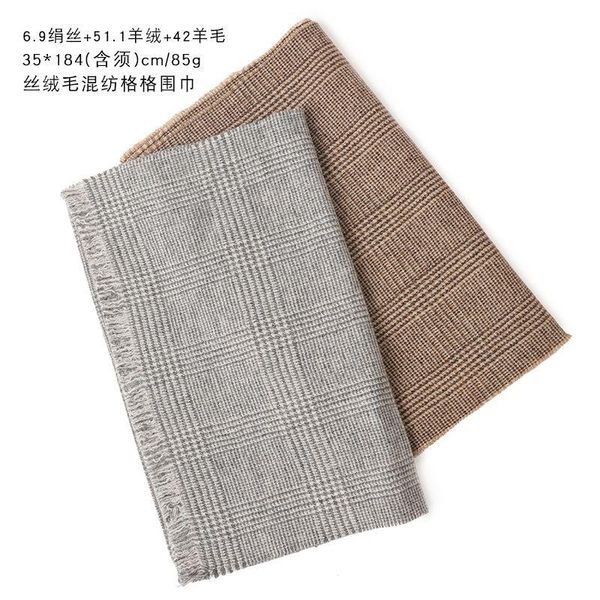 scarves 2021european andamerican spring and autumn thin checkered cashmere blended women's scarf short beard warm couple shawl, Blue;gray
scarves 2021european andamerican spring and autumn thin checkered cashmere blended women's scarf short beard warm couple shawl, Blue;gray