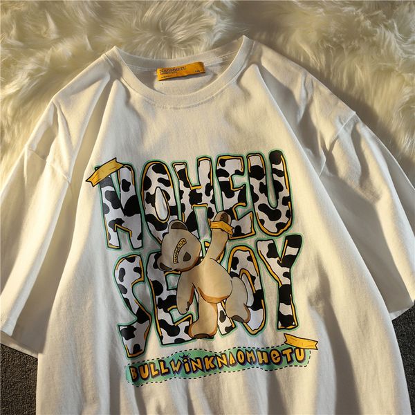 2021 new white bear t shirt men harajuku streetwear casual half sleeve summer cool high street letter print tshirts males mq8y, Black
2021 new white bear t shirt men harajuku streetwear casual half sleeve summer cool high street letter print tshirts males mq8y, Black