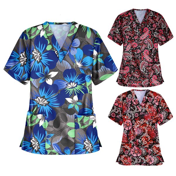 new ape women flowers enfermation print nurse short workshop uniforms decorating on v blunt 9enk, White;black
new ape women flowers enfermation print nurse short workshop uniforms decorating on v blunt 9enk, White;black