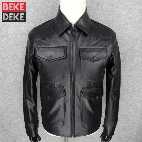 men's leather & faux business genuine sheepskin mens jacket luxury designer slim turn-down collar male coat black zip veste homme plus
men's leather & faux business genuine sheepskin mens jacket luxury designer slim turn-down collar male coat black zip veste homme plus