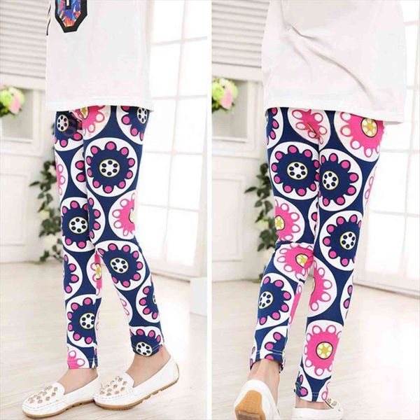 girls leggings children autumn winter clothing flower printing pants kids cotton trousers for 3 8 years, Blue 
girls leggings children autumn winter clothing flower printing pants kids cotton trousers for 3 8 years, Blue