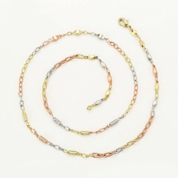 chains xp jewelry -- ( 47 cm x 3 mm ) mix gold color beads chian necklaces for women fashion, Silver
chains xp jewelry -- ( 47 cm x 3 mm ) mix gold color beads chian necklaces for women fashion, Silver
