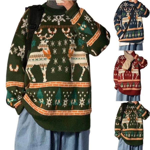 men's sweaters christmas sweater snowflake autumn elk loose trendy 3d print year, White;black
men's sweaters christmas sweater snowflake autumn elk loose trendy 3d print year, White;black