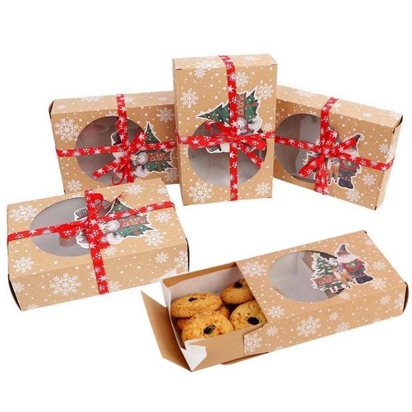 christmas decorations 6/12/24pcs kraft paper cookie gift boxes with clear window 18*12*5cm year favors for cookies treats box
christmas decorations 6/12/24pcs kraft paper cookie gift boxes with clear window 18*12*5cm year favors for cookies treats box