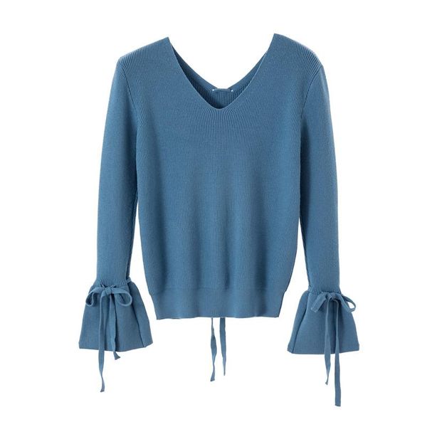 women's sweaters 2021 autumn winter women fashion flare sleeve solid knitted pullover slim jumper sweater female knit, White;black
women's sweaters 2021 autumn winter women fashion flare sleeve solid knitted pullover slim jumper sweater female knit, White;black