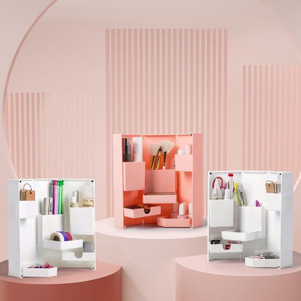 foldable cosmetic storage box deskstationery organizer sundries case plastic makeup brush holder nordic home decoration
foldable cosmetic storage box deskstationery organizer sundries case plastic makeup brush holder nordic home decoration