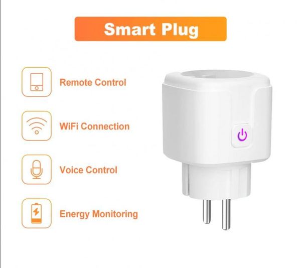 smart power plugs plug wifi socket eu 16a monitor timing function tuya smartlife app control compatible with alexa google assistant
smart power plugs plug wifi socket eu 16a monitor timing function tuya smartlife app control compatible with alexa google assistant