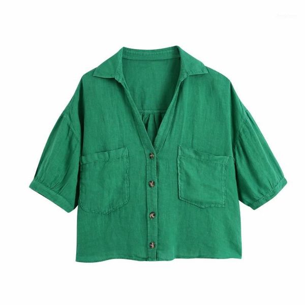 women's blouses & shirts summer women v neck button decoration linen shirt female short sleeve blouse casual lady loose blusas s9025, White
women's blouses & shirts summer women v neck button decoration linen shirt female short sleeve blouse casual lady loose blusas s9025, White