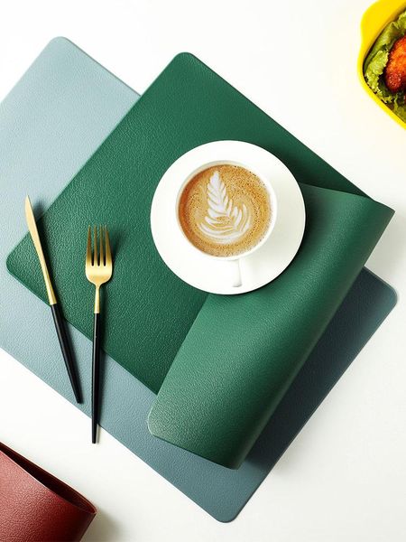 mats & pads pu leather table placemats cushion oilproof bowl pad put plate insulation mat for kitchen decoration
mats & pads pu leather table placemats cushion oilproof bowl pad put plate insulation mat for kitchen decoration