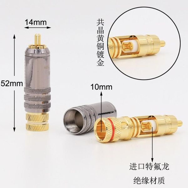 smart power plugs 4pieces hi end audio 0152 type gold plated rca locking video connectors
smart power plugs 4pieces hi end audio 0152 type gold plated rca locking video connectors