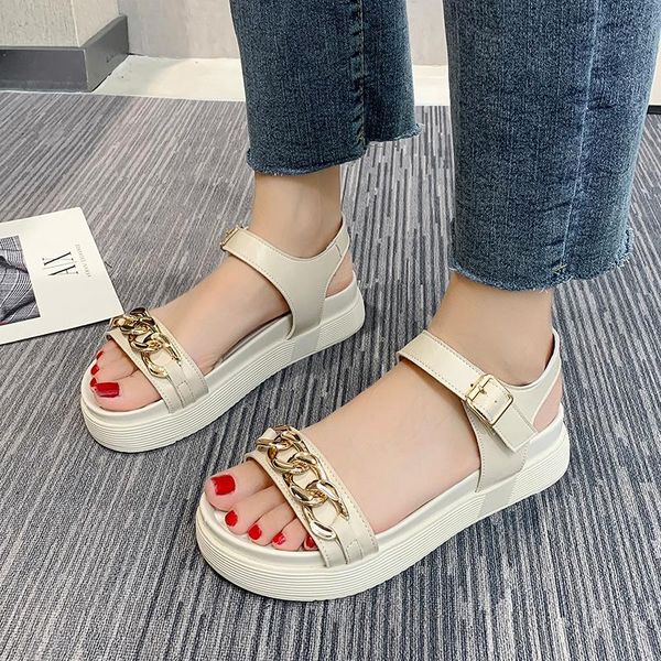 sandals summer outdoor women leisure sport 2021 trendy chain design flat heel comfortable round head sandy beach woman shoes, Black
sandals summer outdoor women leisure sport 2021 trendy chain design flat heel comfortable round head sandy beach woman shoes, Black
