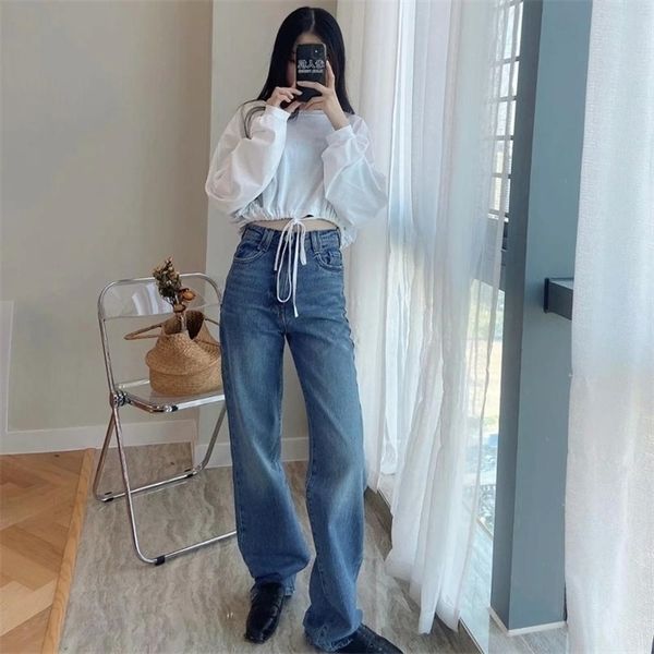 za women jeans straight full length faded high-waist jeans with a five-pocket design zip fly and metal button fastening, Blue
za women jeans straight full length faded high-waist jeans with a five-pocket design zip fly and metal button fastening, Blue