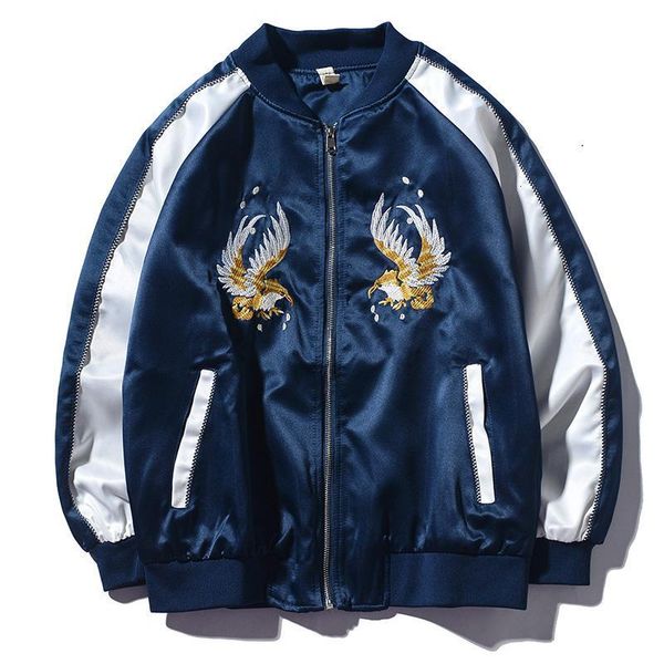 men hip hop jacket men spring autumn jacket spliced embroidery dragon/bird zipper baseball coat clothing, Black;brown
men hip hop jacket men spring autumn jacket spliced embroidery dragon/bird zipper baseball coat clothing, Black;brown