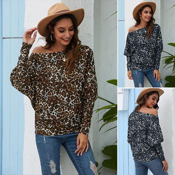 women's sweaters off shoulder oversized leopard pullover casual loose knitted, White;black
women's sweaters off shoulder oversized leopard pullover casual loose knitted, White;black