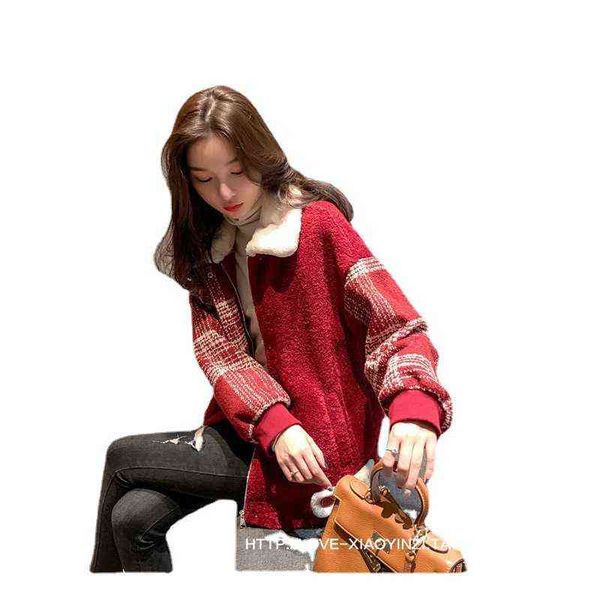 xiaoxiangfeng net red lamb plush short coat women's 2021 autumn and winter thickened ins korean versatile fashion, Black;brown
xiaoxiangfeng net red lamb plush short coat women's 2021 autumn and winter thickened ins korean versatile fashion, Black;brown