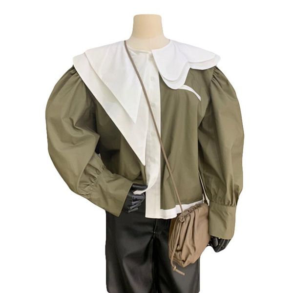 women's blouses & shirts vanovich korean style fashion women wild cotton sweet irregular ladies and clothing, White
women's blouses & shirts vanovich korean style fashion women wild cotton sweet irregular ladies and clothing, White