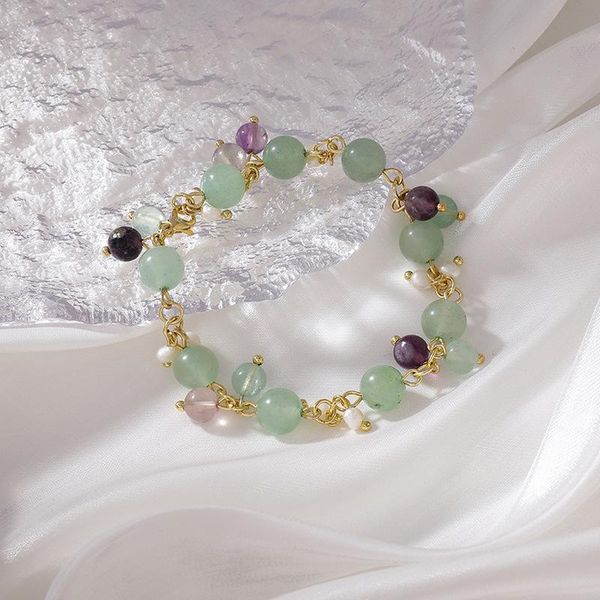 charm bracelets origin summer korean trendy sweet light green beaded for women femme gold color chain metal bracelet jewellery, Golden;silver
charm bracelets origin summer korean trendy sweet light green beaded for women femme gold color chain metal bracelet jewellery, Golden;silver