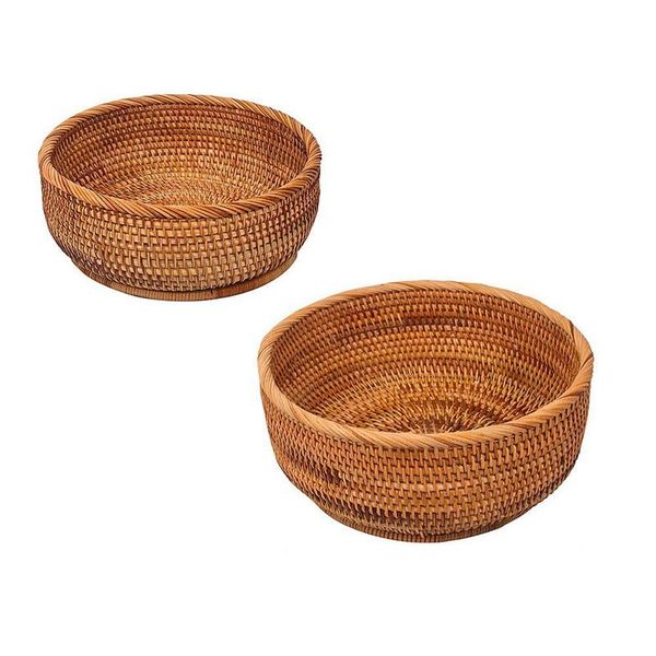 storage baskets handmade rattan round bread basket wicker tablefruit serving tray weaving food bowls(2-size kit, l&m)
storage baskets handmade rattan round bread basket wicker tablefruit serving tray weaving food bowls(2-size kit, l&m)