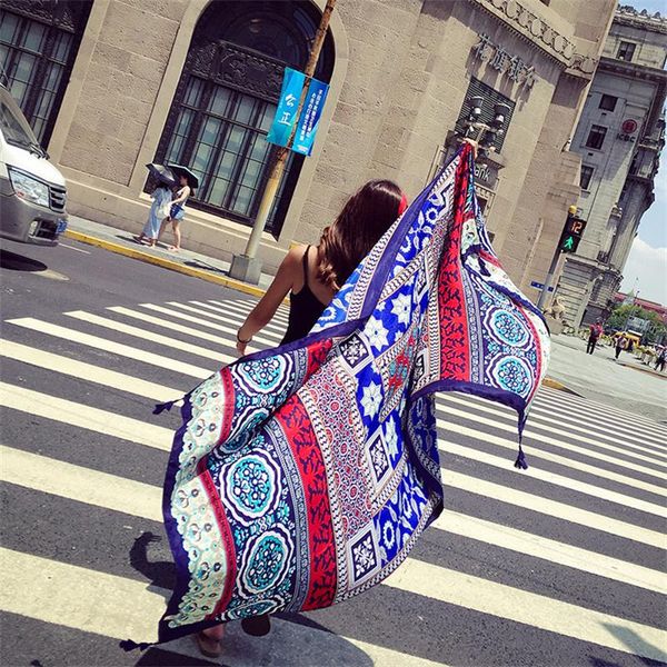scarves summer travel scarf women ethnic style printed sunscreen sun protection shawls wraps seaside holiday beach bandana, Blue;gray
scarves summer travel scarf women ethnic style printed sunscreen sun protection shawls wraps seaside holiday beach bandana, Blue;gray