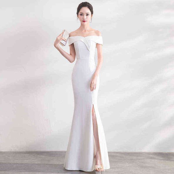 luxury prom dresses white banquet evening 2021 elegant long one shoulder fishtail hosts, Black
luxury prom dresses white banquet evening 2021 elegant long one shoulder fishtail hosts, Black