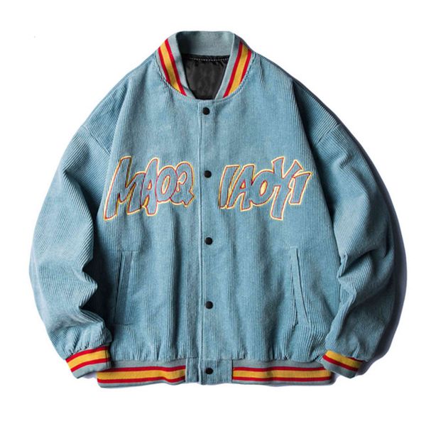 men's fur & faux lacible hip hop baseball jacket streetwear letter embroidery corduroy men harajuku bomber coat thin outwear, Black
men's fur & faux lacible hip hop baseball jacket streetwear letter embroidery corduroy men harajuku bomber coat thin outwear, Black