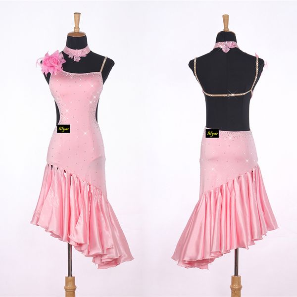 lady latin dance dress pink color sparkly rhinestones women professional tango ballroom dancing skirt lady dance wear, Black;red
lady latin dance dress pink color sparkly rhinestones women professional tango ballroom dancing skirt lady dance wear, Black;red