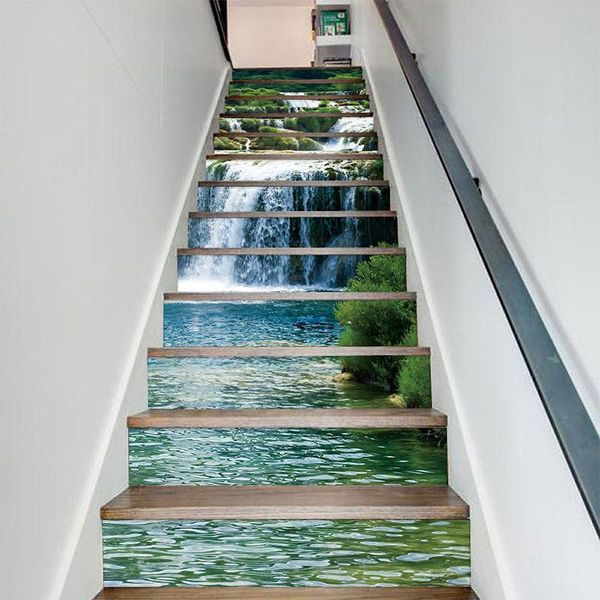 wall stickers 13pcs/set landscape waterfall stair floor waterproof removable self adhesive diy stairway decals murals home decor
wall stickers 13pcs/set landscape waterfall stair floor waterproof removable self adhesive diy stairway decals murals home decor
