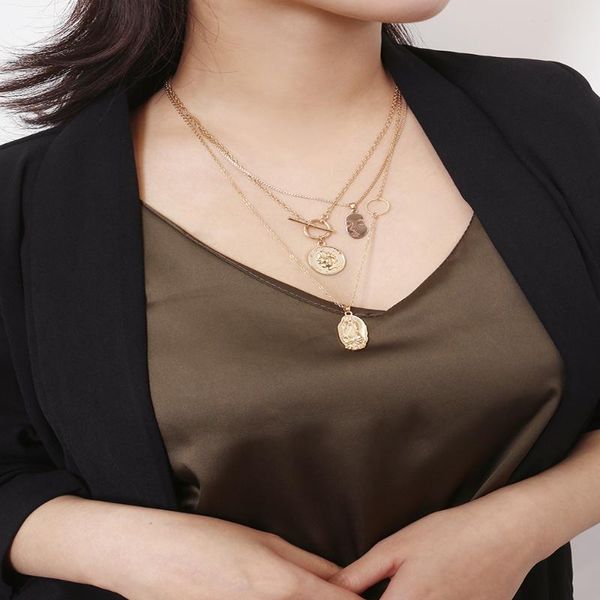 pendant necklaces vintage gold color portrait coin virgin mary necklace for women circle choker multilayer statement face collier, Silver
pendant necklaces vintage gold color portrait coin virgin mary necklace for women circle choker multilayer statement face collier, Silver