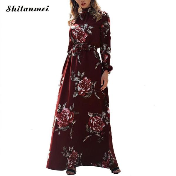 casual dresses 2021 vintage floral maxi women long sleeve turtleneck autumn dress retro vestido pockets sashes, Black;gray
casual dresses 2021 vintage floral maxi women long sleeve turtleneck autumn dress retro vestido pockets sashes, Black;gray