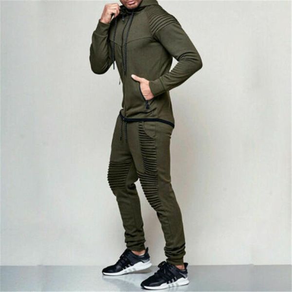 men's tracksuits 2pcs mens tracksuit jogging zipper athletic plain jacket + pants bottom sport suit hoodie coat trousers sweatsuit set, Gray
men's tracksuits 2pcs mens tracksuit jogging zipper athletic plain jacket + pants bottom sport suit hoodie coat trousers sweatsuit set, Gray
