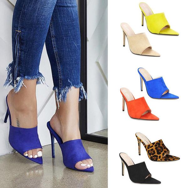 slippers 2021 women's heels shoes high heel women pumps big large size pointed toe ladies female slides fashion lady woman, Black
slippers 2021 women's heels shoes high heel women pumps big large size pointed toe ladies female slides fashion lady woman, Black
