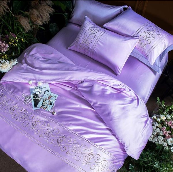 bedding sets pure color home textile embroidered silk/cotton duvet cover king size 4pcs purple soft satin bed pillowcases sheet
bedding sets pure color home textile embroidered silk/cotton duvet cover king size 4pcs purple soft satin bed pillowcases sheet
