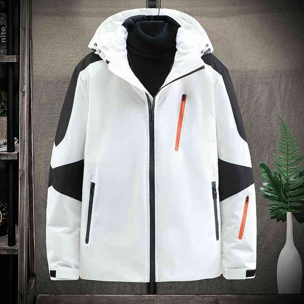 men's down & parkas warm white duck jacket with thick puffer hood, casual male parka thermal lq2a, Black
men's down & parkas warm white duck jacket with thick puffer hood, casual male parka thermal lq2a, Black